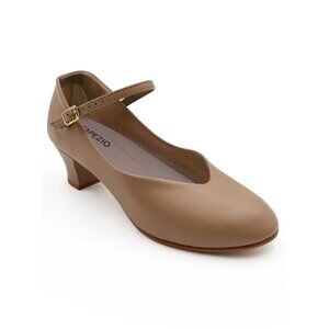 Capezio Jr. Footlight Character Shoe Caramel Size 4M